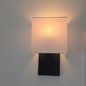 Modern Black and White Wall Sconce